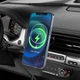 Держатель HOCO Powerful magnetic wireless charging car holder CA90 15Вт black - изображение 7