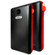 Повербанк умб 20000 mah со встроенными кабелями micro usb type c lightning Andowl Q-T70Х1 павербанк для телефона роутера устройств powerbank внешний портативный аккумулятор повербанки большой емкости черно красный - изображение 2