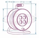 Удлинитель SVITTEX на катушке 30м с сечением провода 2х2,5 мм² и термозащитой - изображение 2