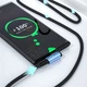Кабель Essager Sunset Bend Type 100W Fast Charging Type-C to Type-C USB Cable 1 м Black (EXCTT1-CGWT01) - изображение 2