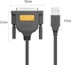 Кабель Ugreen US167 USB to DB25 Parallel Printer Cable 2 м Black (UGR-20224) - зображення 2