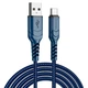 Кабель зарядки HOCO X59 USB - Type-C (3A) (2M) для мобільних пристроїв Samsung/Xiaomi/Huawei/Meizu Синій - изображение 1