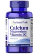 Кальцій магній вітамін Д3 Puritan's Pride Calcium Magnesium Vitamin D3 120 caplets - зображення 3