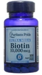 Біотин Puritan's Pride Biotin 10,000 mcg 100 гел капс - зображення 5