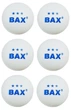 Мячи для пинг-понга BAX 3* Набор 6 шт 40 мм White - изображение 2