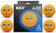 Мячи для настольного тенниса BAX 3 STAR 40+ Ukraine Набор 4 шт ORANGE - изображение 1