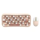 Беспроводная Клавиатура и Мышь TWolf TF660 Bluetooth 5.0 / 2.4G Dual Mode 1600 DPI, Bluetooth+2.4 Гц USB brown - изображение 1