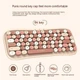 Беспроводная Клавиатура и Мышь TWolf TF660 Bluetooth 5.0 / 2.4G Dual Mode 1600 DPI, Bluetooth+2.4 Гц USB brown - изображение 6