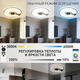 Керована музична люстра Esllse SONG RGB 60W R SMART 380x70 WHITE/CHROME/SHINY-220-IP20 - зображення 6