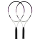 Набор ракеток для большого тенниса SP-Sport Oppum Pro 8997-25 с чехлом White-Purple - изображение 2