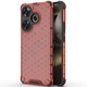 Защитный чехол Deexe Honeycomb Series для Xiaomi Poco F6 - Red - изображение 1