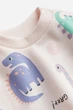 Костюм бежевий Динозаври H&M 86см (400097565) - зображення 2