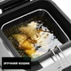 Фритюрница бытовая для дома на 1,5 л для приготовления картофеля фри, крылышек, наггетсов, пончиков, Серебристая - изображение 6