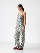 Пижама (майка + штаны) женская из вискозы BARWA garments 0340/344 S Зеленая зебра (2113403441344) - изображение 3