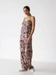 Пижама (майка + штаны) женская больших размеров из вискозы BARWA garments 0340/344 XL Черная зебра (2113403444017) - изображение 5