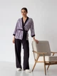 Пижама (рубашка + штаны) женская из вискозы BARWA garments 0345/344 L Розовая зебра (2113453443183) - изображение 6
