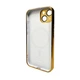 Противоударный чехол для Apple iPhone 14 Sapphire Frame MagSafe Gold - изображение 2