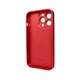 Чехол-накладка AG Glass Matt Frame Color Logo для iPhone 13 Pro, стекло + термополиуретан, Coke Red (AGMattFrameiP13PRed) - изображение 2