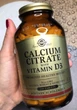 Кальцій D3 Solgar Calcium Citrate with vit D3 240 таблеток - зображення 5