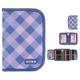 Пенал з наповненням Kite Purple Chequer K24-622H-3, 1 відділення, 2 відвороти - зображення 1