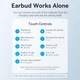 Наушники беспроводные Vention Elf Earbuds E03 300 mAh/Bluetooth 5.3, White - изображение 2