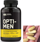 Витамины и минералы для мужчин Optimum Opti-Men 240 таб - изображение 2