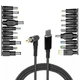 Кабель универсальный для зарядки ноутбука Type-C-DC5.5x2.5 100W с переходниками 19шт ( код: PD100W ) - изображение 1