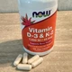 Вітаміни Д3 К2 NOW Vitamin D-3 K-2 1000 IU 45 мкг 120 капс - зображення 4