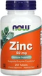 Цинк Глюконат NOW Zinc 50 mg 250 табл - изображение 1