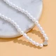 Колье в классическом стиле Pearl Heart ожерелье на шею из искусственного жемчуга, белый (86163085) - изображение 2