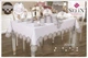 Льняная скатерть с ранером Selin Julide Set 160×300+12 салфеток кремовая - изображение 1