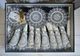 Льняная скатерть с ранером Selin Julide Set 160×300+12 салфеток кремовая - изображение 3