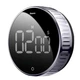 Кухонний таймер Baseus heyo rotation countdown timer магніт LED Black (ACDJS-01) - зображення 1