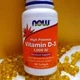 Витамин Д NOW Vitamin D-3 1000 IU 180 капс - изображение 7