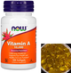 Витамин А NOW Vitamin A 10,000 IU 100 гел капс - изображение 2