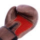 Перчатки боксерские кожаные Velo Star 2209 размер 10 унций Brown-Red - изображение 3