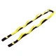 Лента для растяжки Record Stretch Strap My Fit 6347 8 петель Black-Yellow - изображение 1