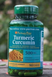 Куркумін Puritan's Pride Turmeric Curcumin 500 mg 90 капсул - зображення 3