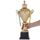 Кубок спортивный с ручками и крышкой приз спортивный SP-Sport Heroe 108B высота 47 см Gold - изображение 4