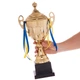 Кубок спортивный с ручками и крышкой приз спортивный SP-Sport Heroe 4060C высота 40 см Gold - изображение 3