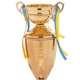Кубок спортивный с крышкой и чашей приз спортивный SP-Sport Heroe 1505C высота 44 см Gold - изображение 3