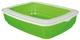 Туалет для кошек с бортиком Trixie Cisco 32x12x43 см, полупрозрачный пластик - изображение 2