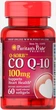 Коензим Q-10, Q-SORB Co Q-10, Puritan's Pride, 100 мг, 60 капсул (PTP-00057) - зображення 1