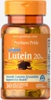 Лютеин для зрения с зеаксантином, Lutein 20 mg with Zeaxanthin, Puritan's Pride, 30 капсул (PTP-14900) - изображение 1
