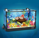 Конструктор A-Toys 7024 "Aquarium with turtle, fish and plants" (753 parts) with lights. - зображення 2