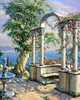 Алмазная мозаика на подрамнике картина стразами 40х50 см DIY Беседка (SGLE 71522 - F) - изображение 1