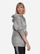 Худі оверсайз жіноче adidas Adicolor Trefoil Hoodie H33589 38 Сіре (4064055604015) - зображення 3