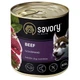 Влажный корм Savory Dog Gourmand Вeef из мяса говядины для взрослых гурманских собак 800г - изображение 2