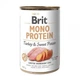 Влажный корм Brit mono protein Turkey & Sweet Potato для собак индейка и сладкий картофель 400г - изображение 1