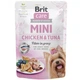 Влажный корм Brit care Adult Mini pouch Chickent & Tuna для взрослых мелких собак филе в соусе курицы 85г - изображение 2